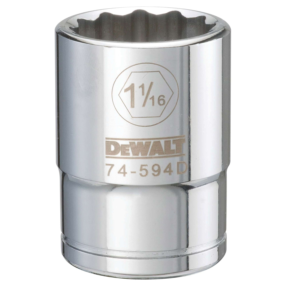 Dewalt Dwmt 12pt 3/4in Dr Skt 1-1/16 Sae