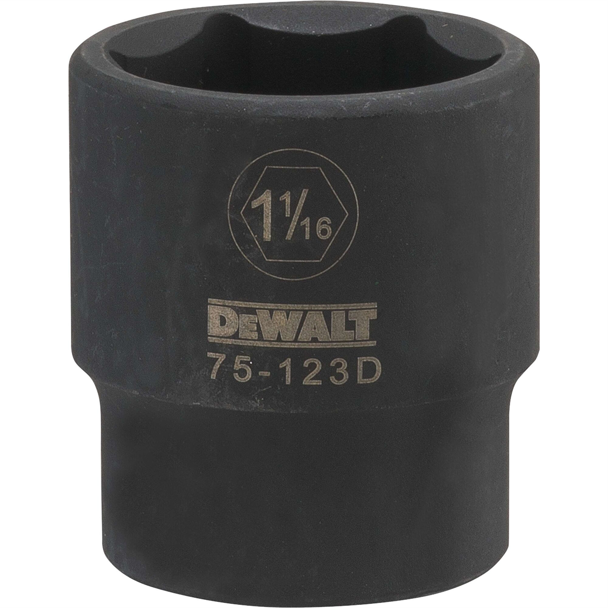 Dewalt 6 Point 1/2" Drive Impact Socket 1-1/16" Sae