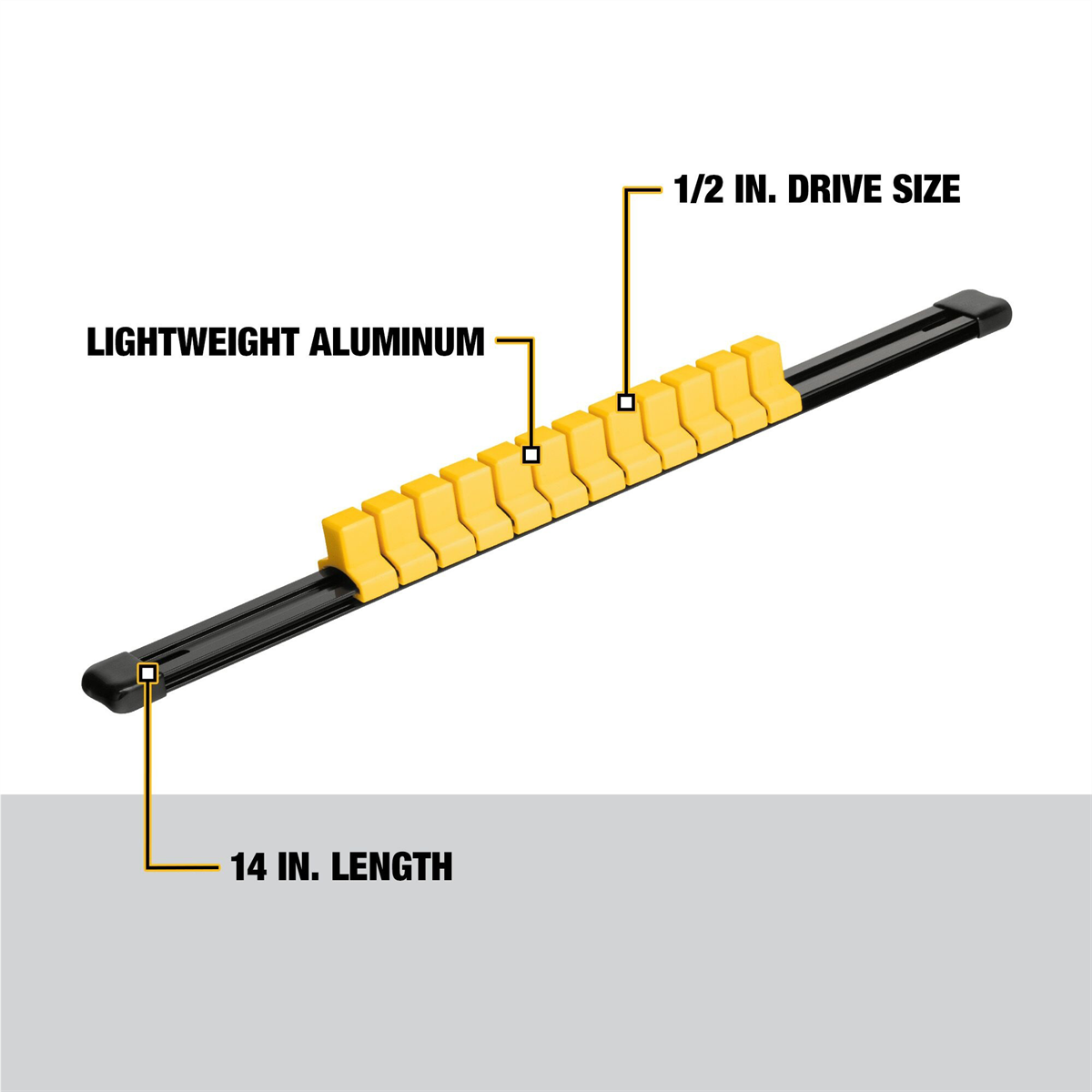 Dewalt Dwmt 1/2-in Dr Socket Rail