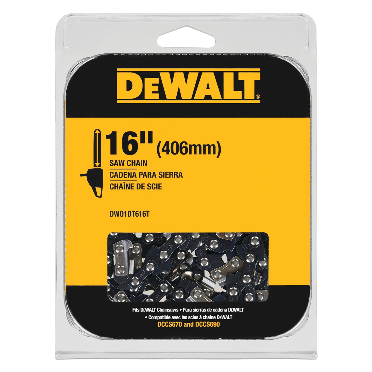 DEWALT 16IN SAW CHAIN REPLACEMENT