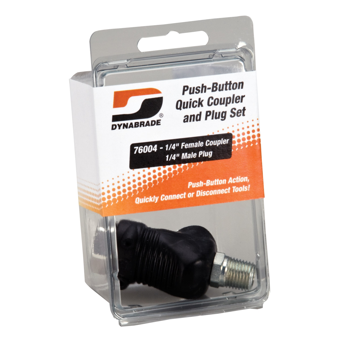Dynabrade Push-Button Coupler /Plug Set (see-through pkg.)