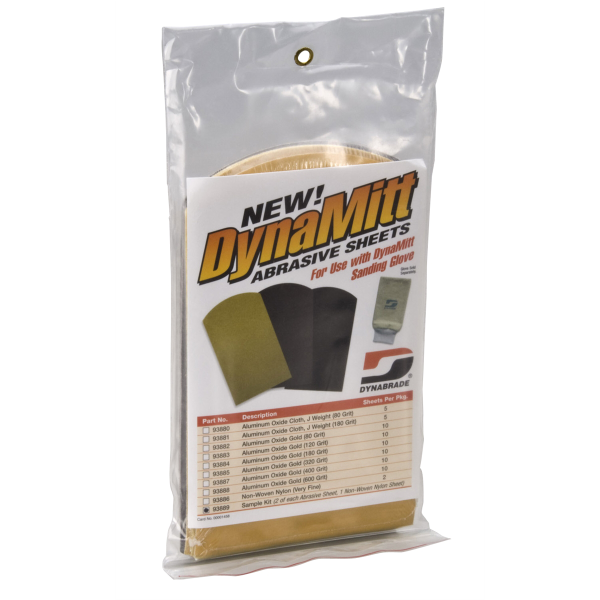 Dynabrade Dynamitt Abrasive Sheets (In clear hanger pkg.)