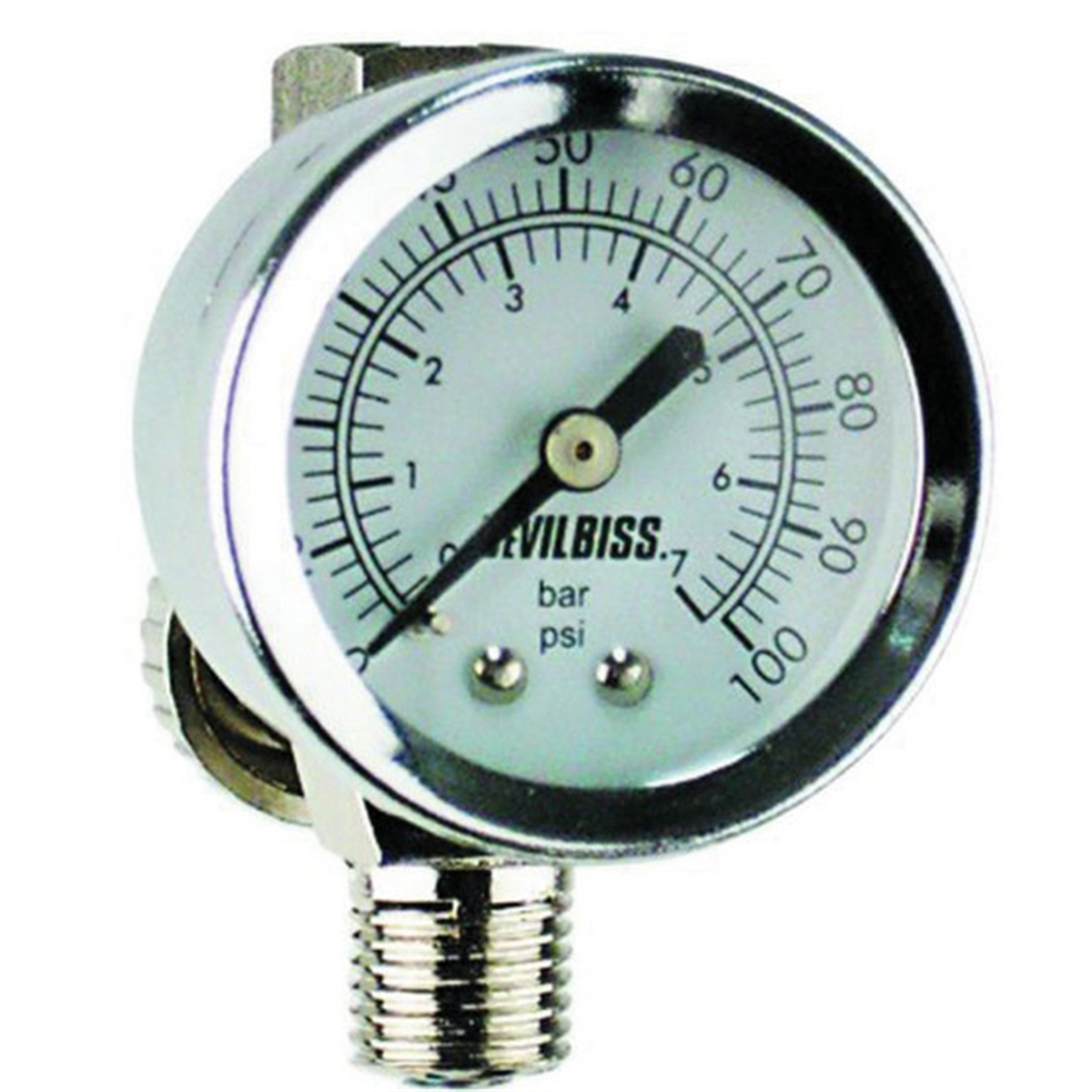 Devilbiss HAV-512 High Output Air Adjusting Valve with Gauge, 1/4 in MNPT inlet x 1/4 in FNPT Outlet