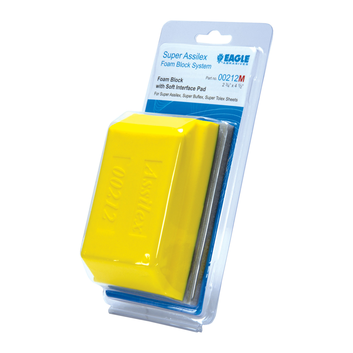 Eagle Abrasives, Inc. 00212M Hand Sanding Block with Micro Hook Interface Pad, Super-Tack Attachment