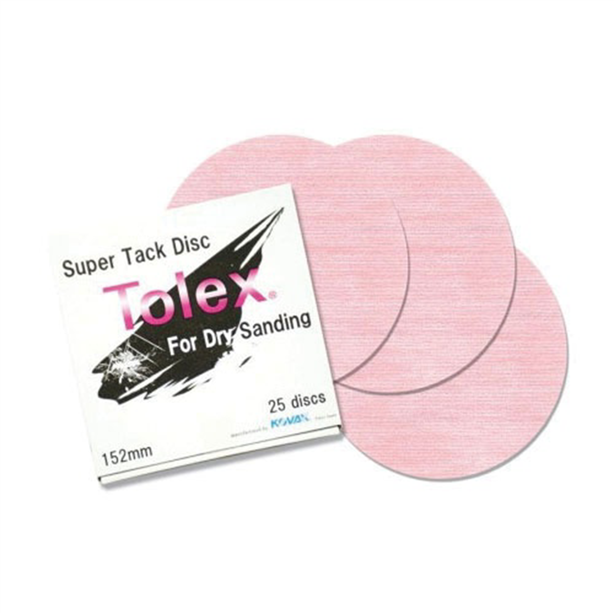 Eagle Abrasives, Inc. KOVAX Tolex 193-1503 Sanding Disc, 6 in Dia, 1500 Grit, Dry, Hook and Loop Attachment, Velour Backing