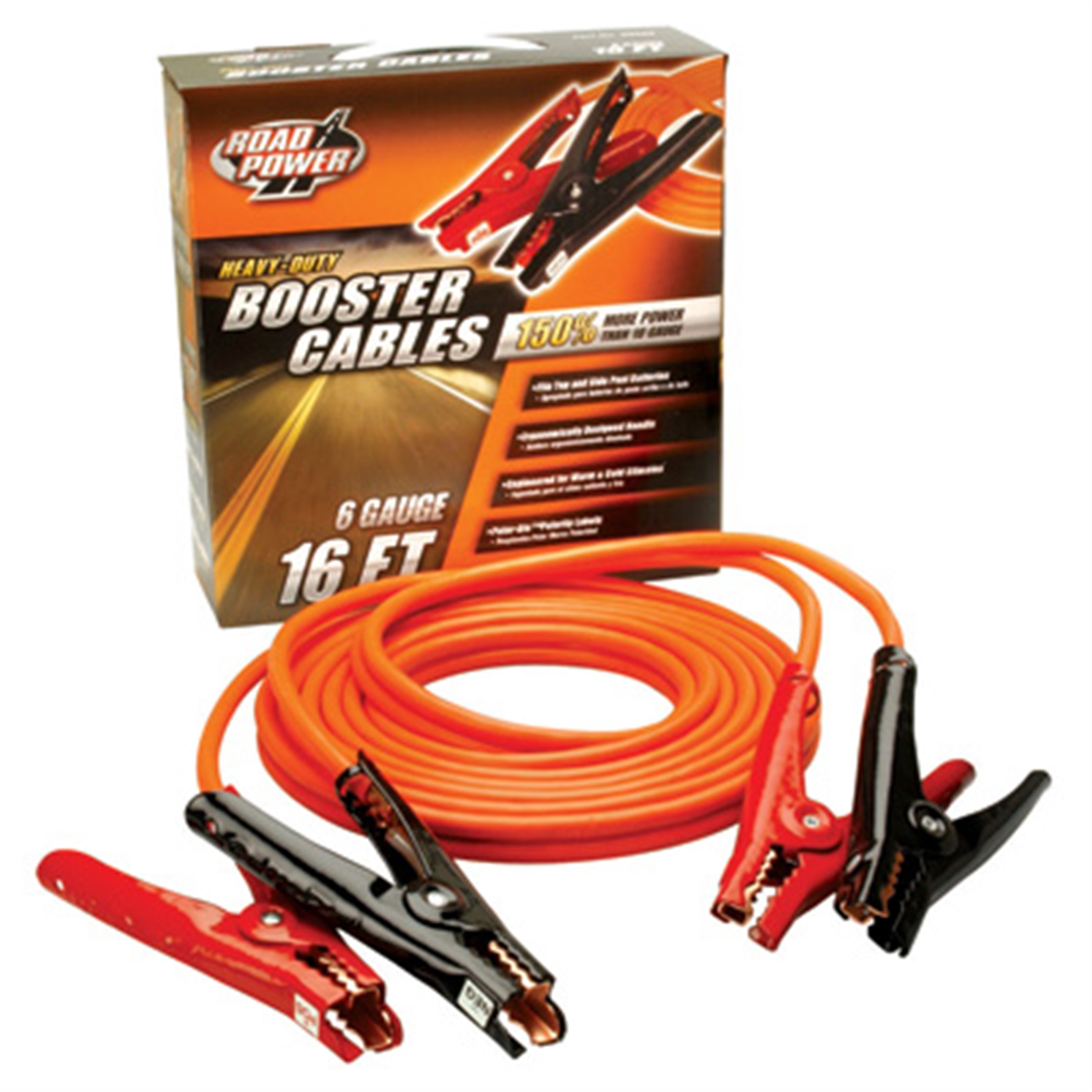 Coleman Cable Booster Cable 16' 6GA Polarglo