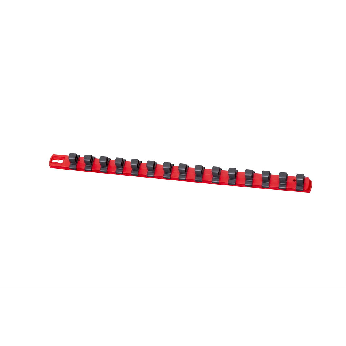 Ernst Mfg. 18” Socket Organizer With 17 Dura-pro Hd Clips - Red - 1/2"