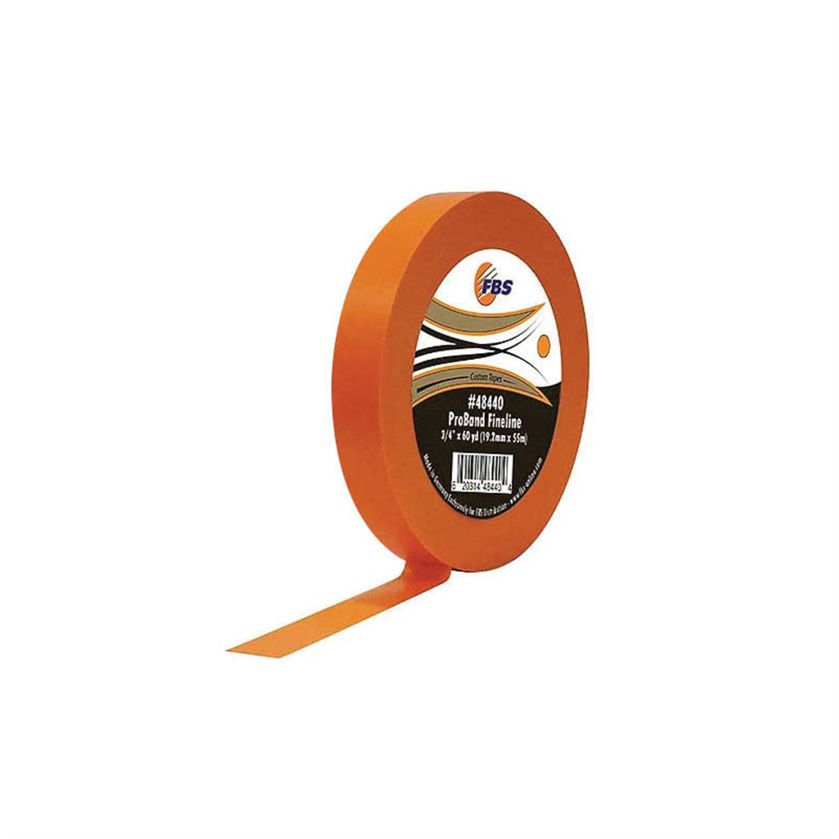 Distribution ProBand 48440 Fine Line Tape, 60 yd L x 3/4 in W, Polymer, Orange