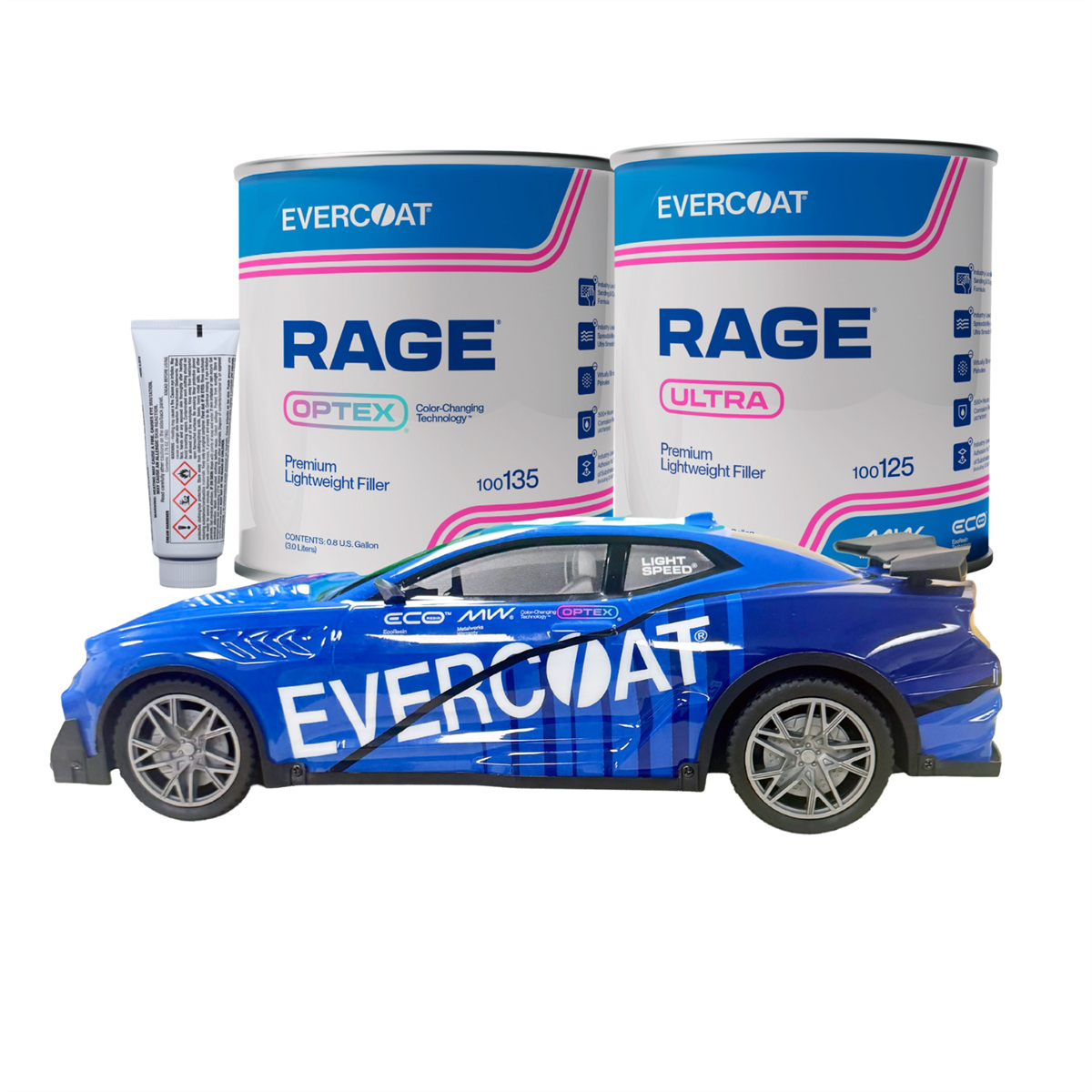 Fibreglass Evercoat Rage Optex Gallon, Rage Ultra Gallon, RC Car