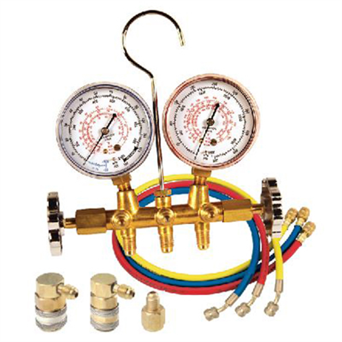 FJC R12/R134 Brass Manifold Set