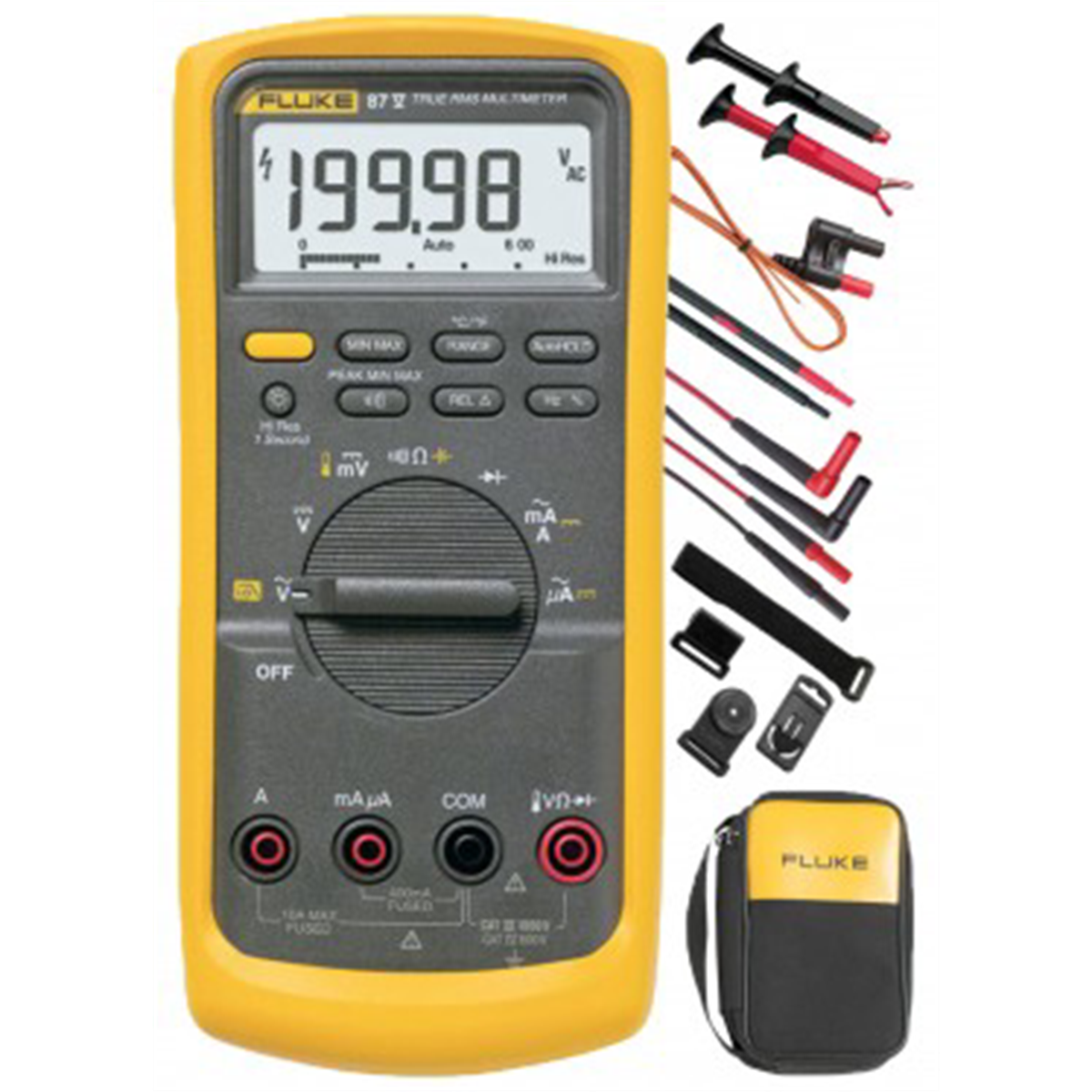 Fluke 378 FC Non-Contact Voltage True-rms AC/DC Clamp Meter with iFlex