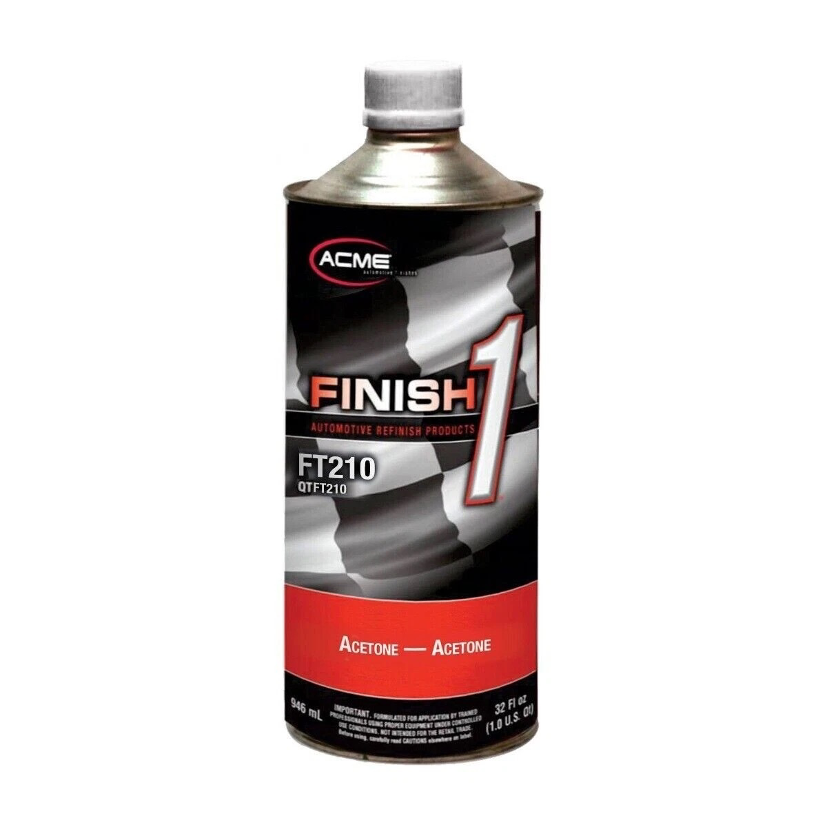 Finish 1 Automotive Refinish Products FT210-4 Solvent Based Reducer, 1 qt Can, Liquid