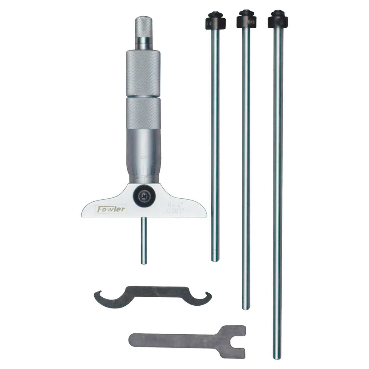 Fowler 0-4" Vernier Depth Micrometer