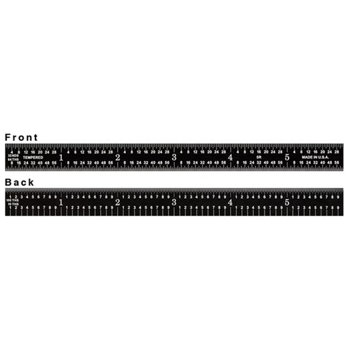 Fowler 6" Flexible 5R EZ Read Rule