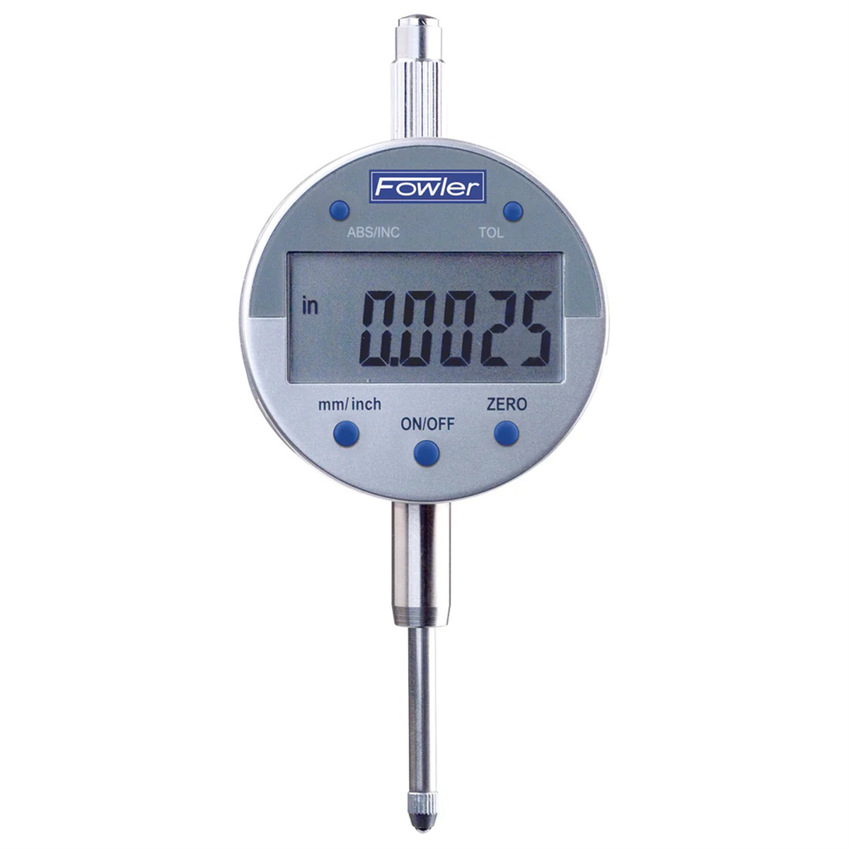 Fowler .5"/12.5mm Indi-X Blue Electronic Indicator