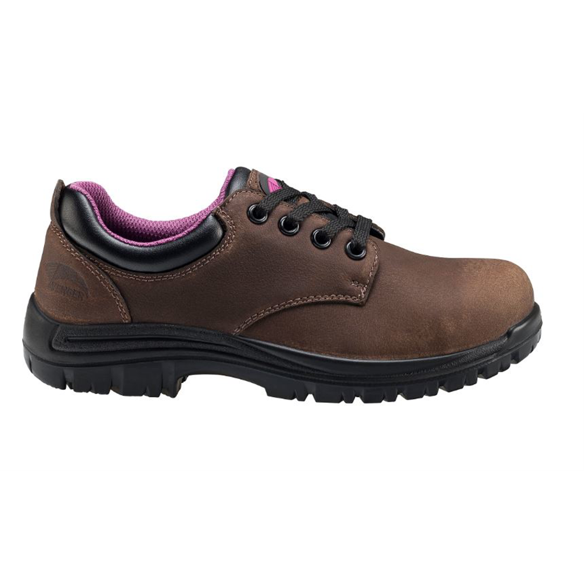 Avenger Foreman Oxford Series - Women's Mid Top Boots - Composite Toe - Ic|eh|sr - Brown/black - Size: 9.5m
