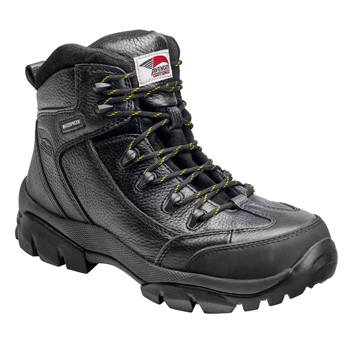 Avenger Work Boots Hiker - Men's Boot - Composite Toe - Ic|eh|sr - Black/black - Size: 9 - D - (regular)