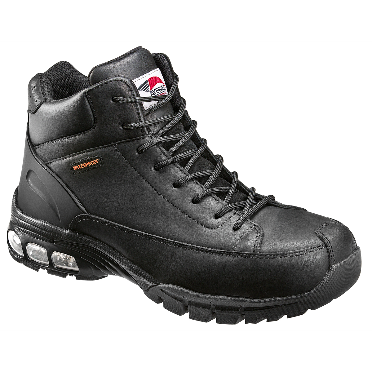 Avenger Work Boots Specialty - Men's High-top Boot - Carbon Nano-fiber Toe - Ic|eh|sr - Black/black - Size: 14 - E - (wide)