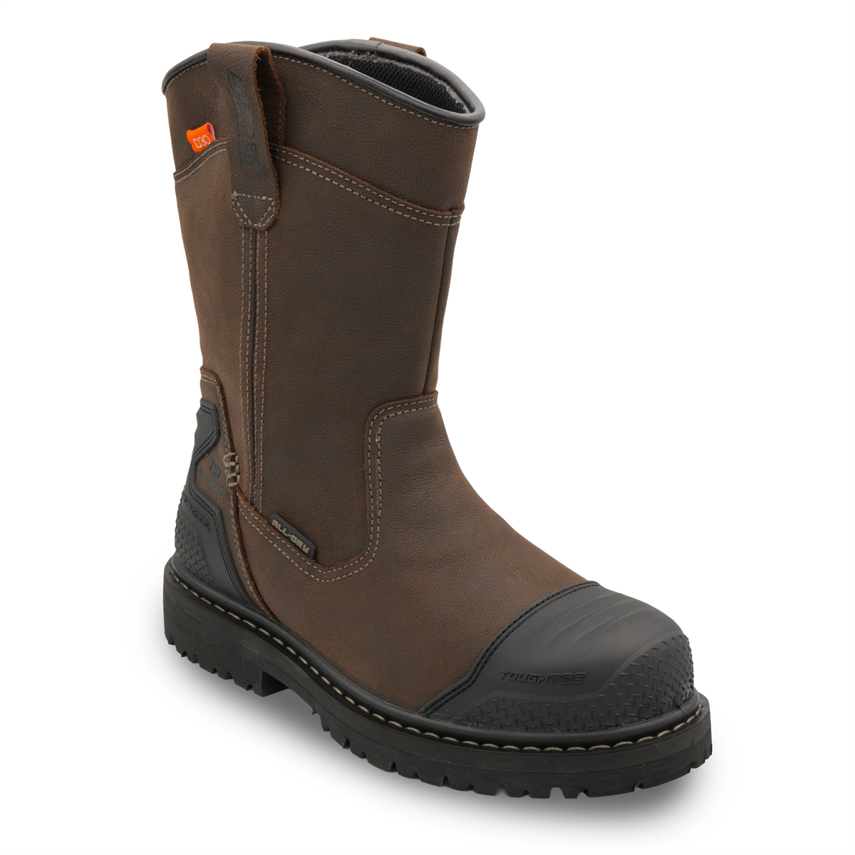 Avenger Work Boots Hammer Max Wellington - Internal Met - Men's - Cn|eh|pr|wp|mt|hr|sr|sf|b&w - Brown - Size: 11 - D - (regular)