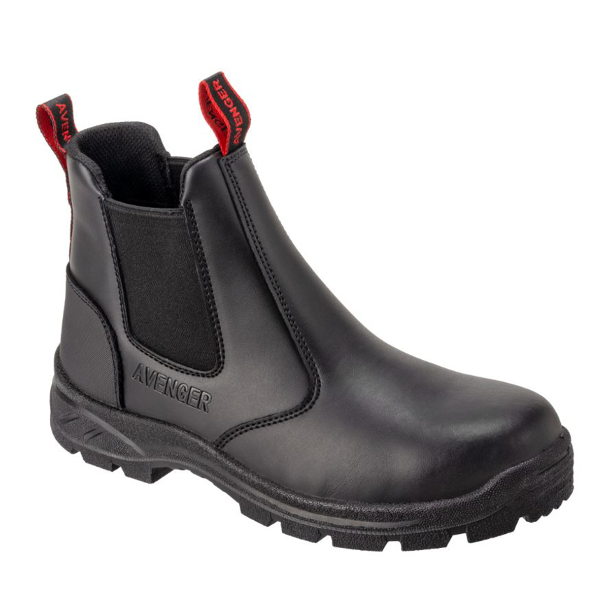 Avenger Builder Series - Women's Mid Top Work Boot - Steel Toe - ST | EH | SR - Black - Size: 11W