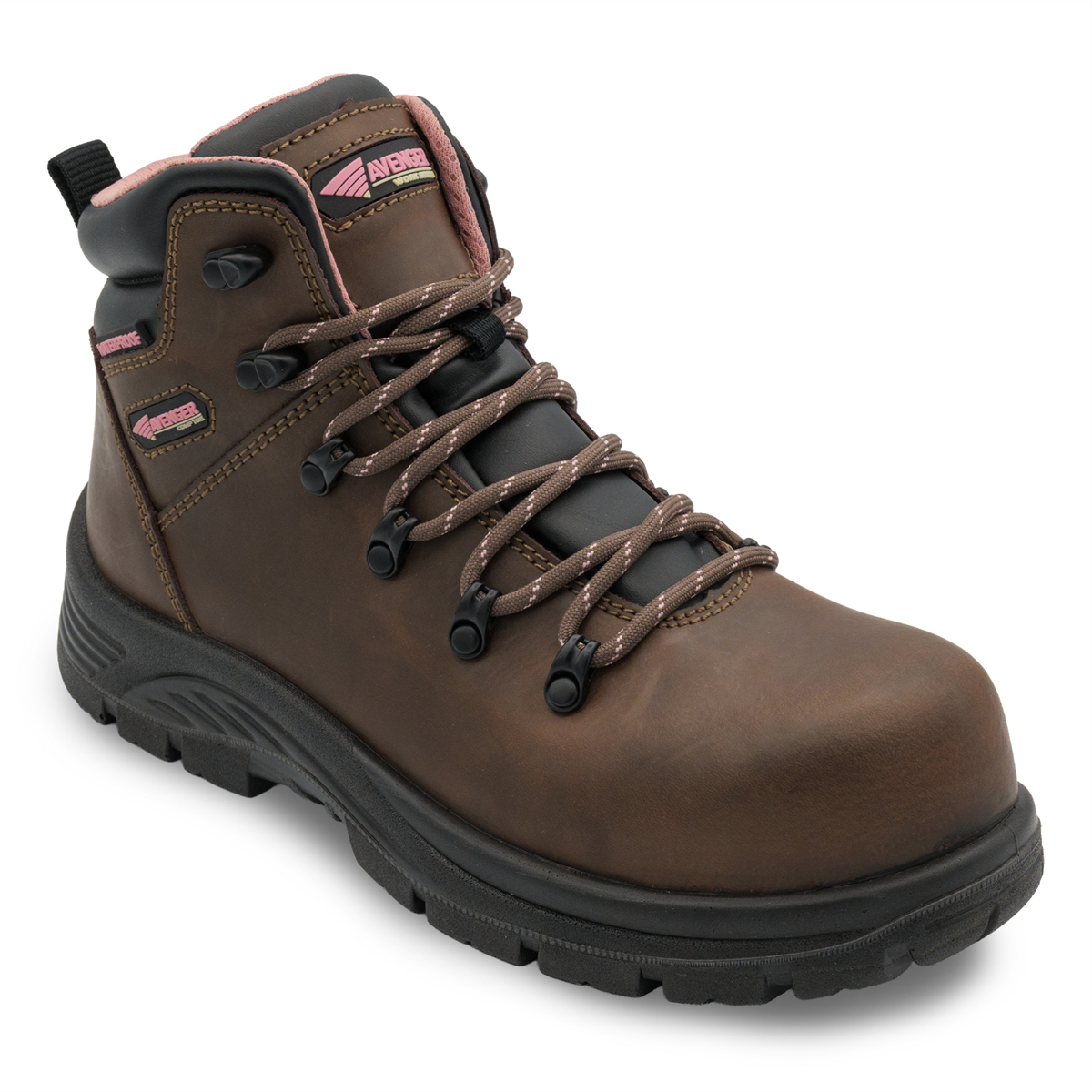 Avenger Work Boots Framer Lite Mid - Women's - Ct|eh|wp|sr - Brown - Size: 9 - D - (regular)