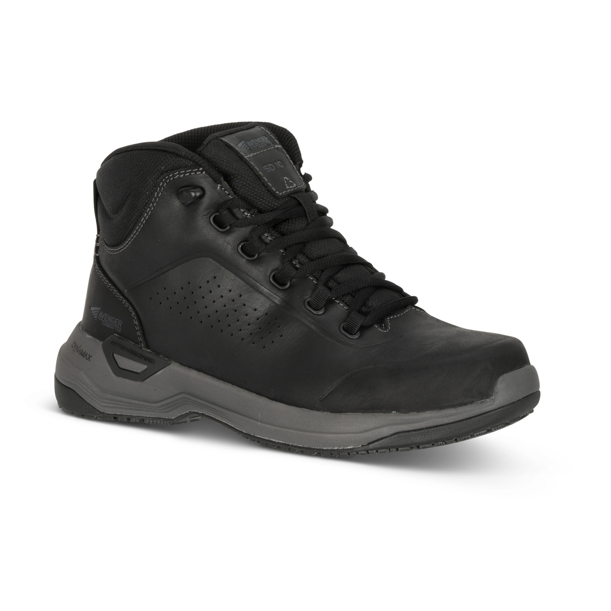 Avenger Work Boots Foreman Max Mid Sd10 - Men's - Cn|sd10|sr - Black - Size: 8 - D - (regular)