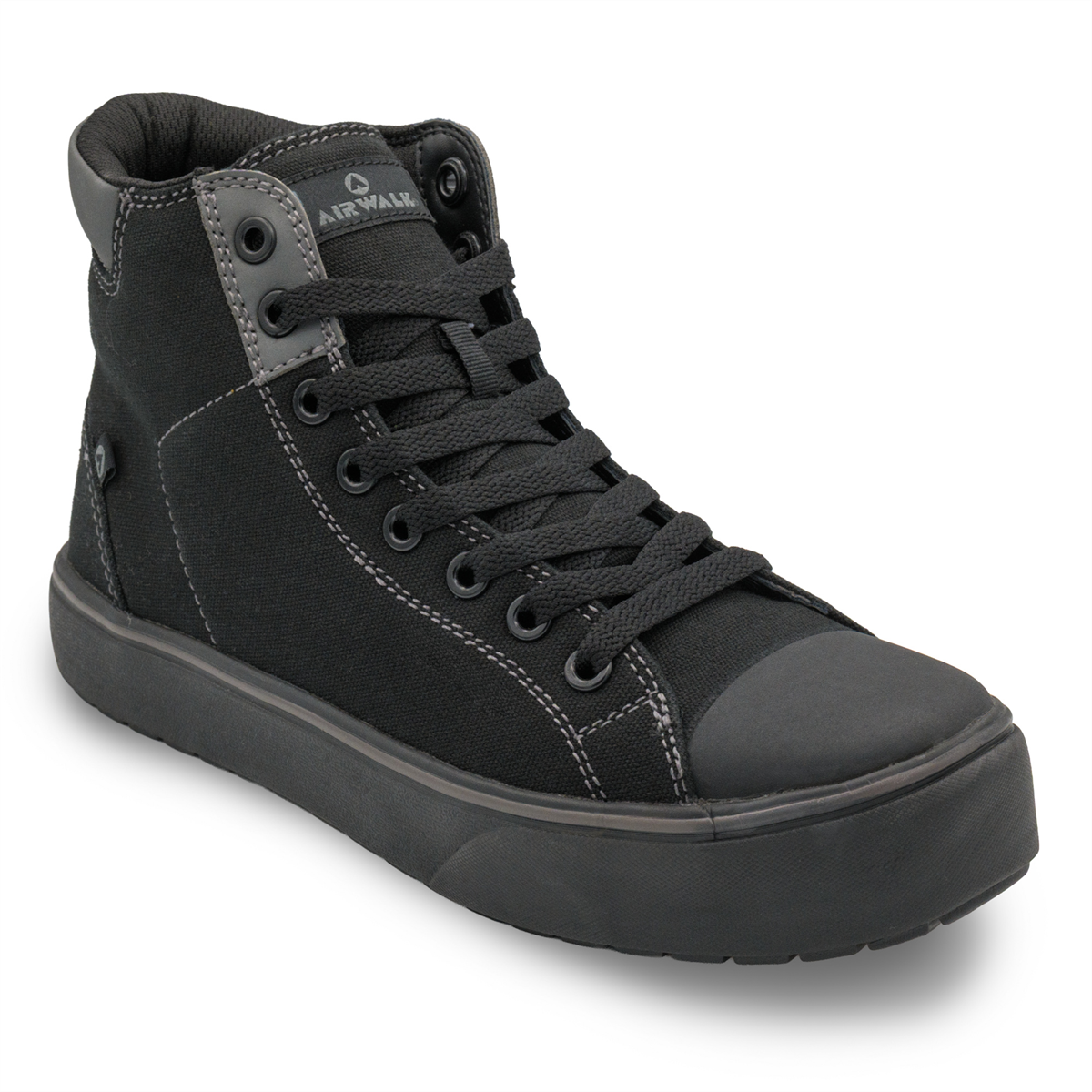 Airwalk Amp Mid Soft Toe - Men's - Sft|eh|sr|sf - Black / Forged Iron - Size: 7 - D - (regular)