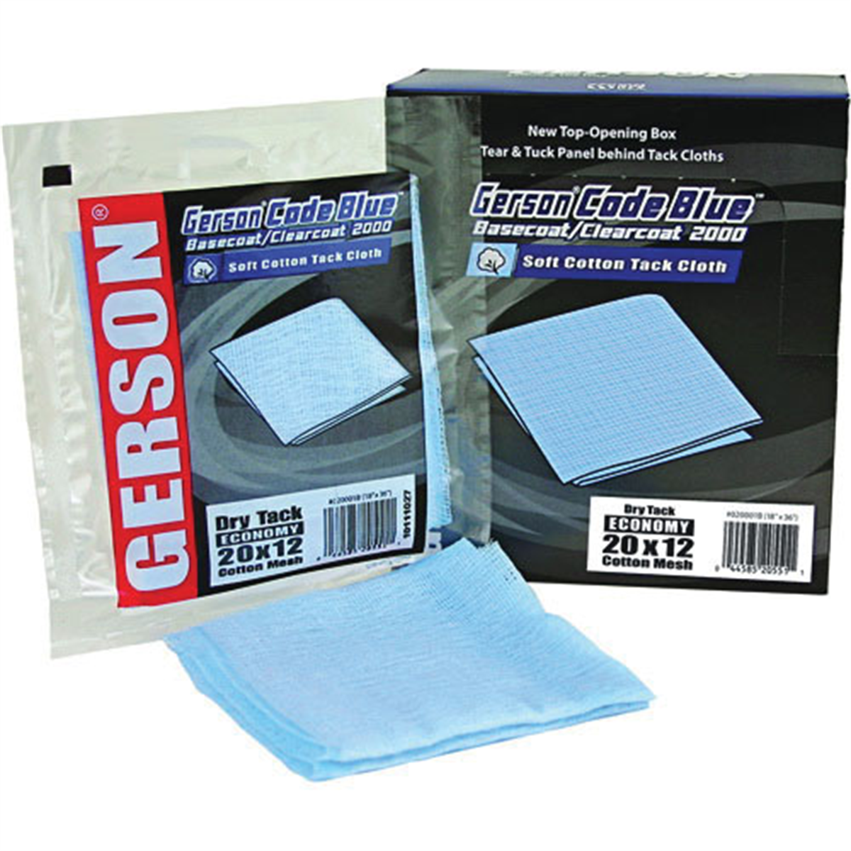 Gerson Co. 020001B Economy Tack Cloth, 36 in L x 18 in W, Code Blue