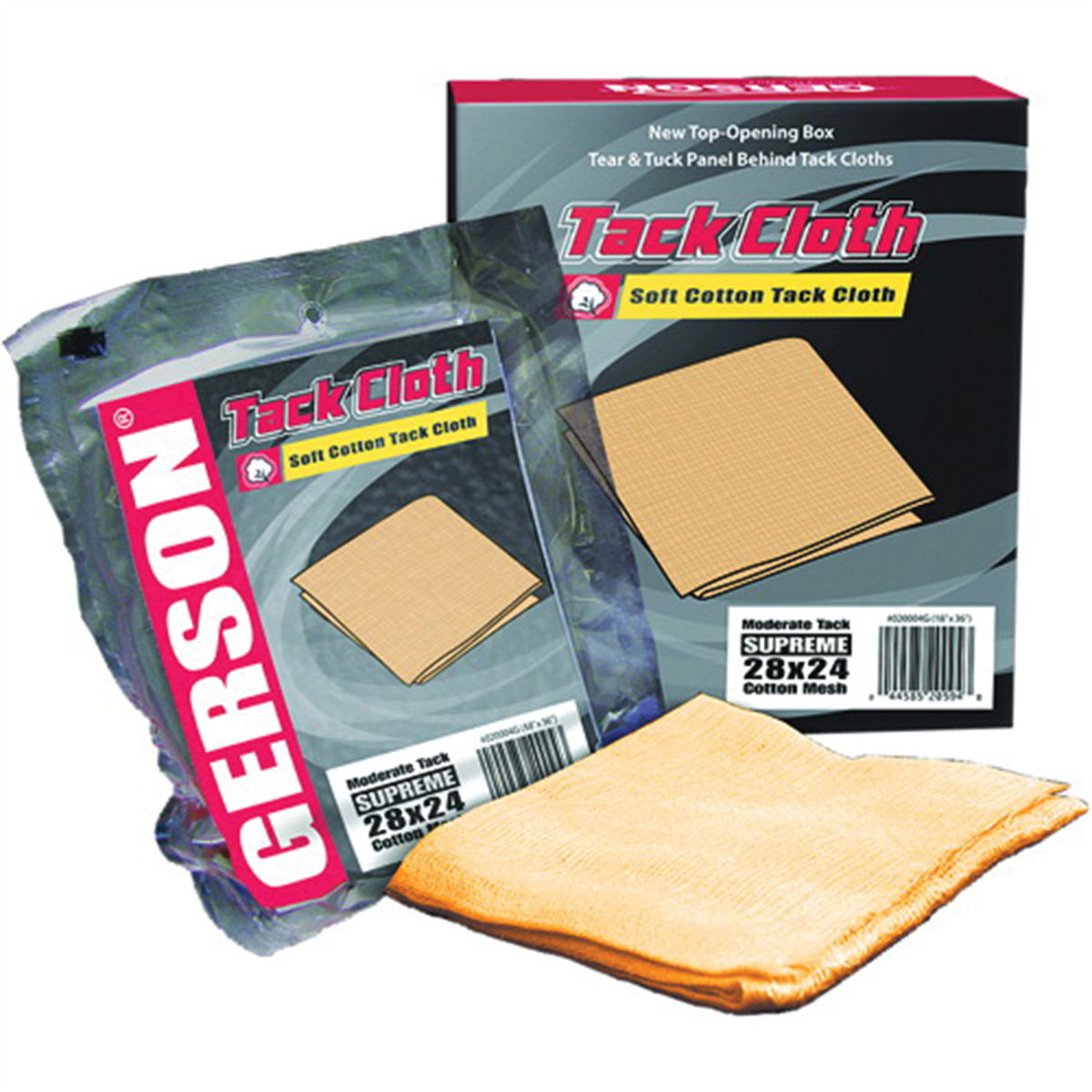Gerson Co. 020004G Supreme Tack Cloth, 36 in L x 18 in W, Gold