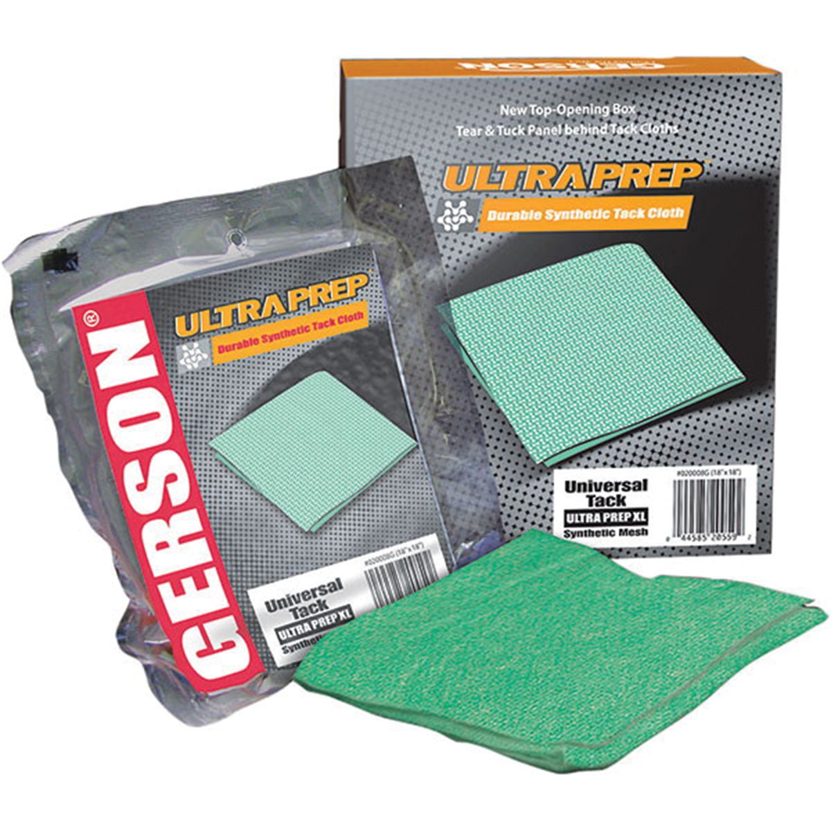 Gerson Co. Ultra Prep&reg 020008G Tack Cloth, 18 in L x 18 in W, Green