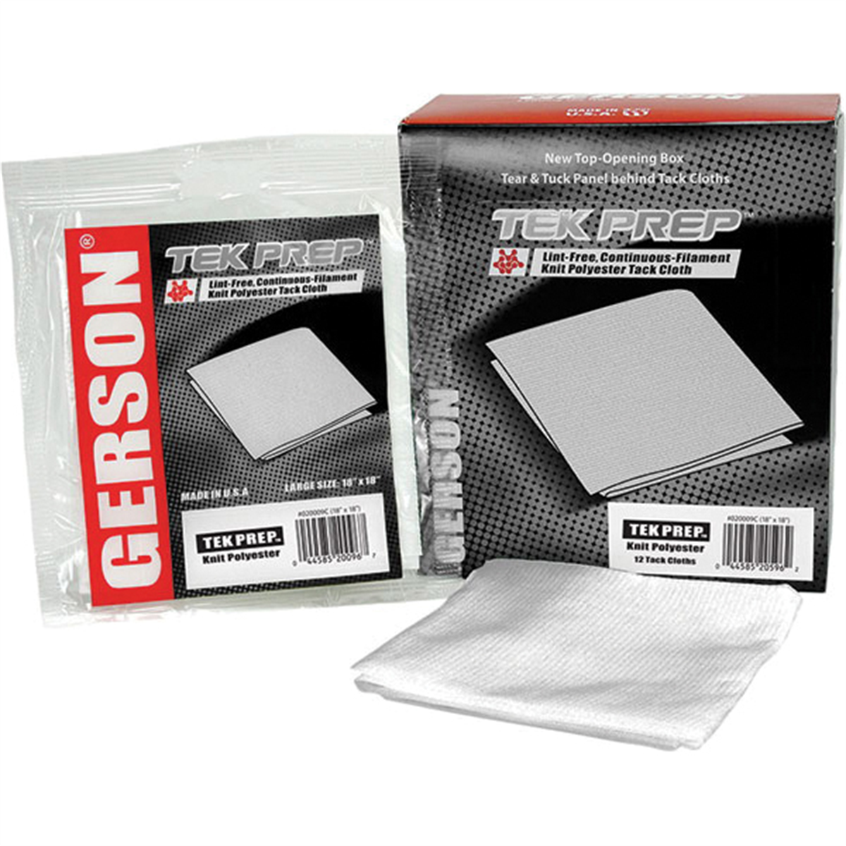Gerson Co. TekPrep 020009C Tack Cloth, 18 in L x 18 in W, White