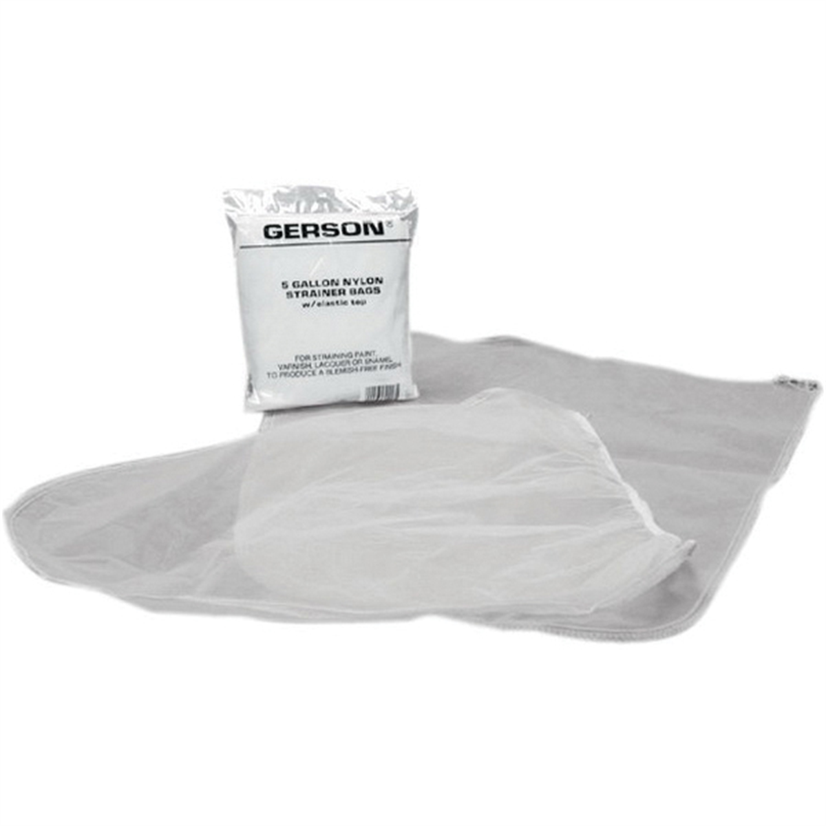 Gerson Co. 071207 Strainer Bag with Elastic Top, 5 gal, Nylon-knit