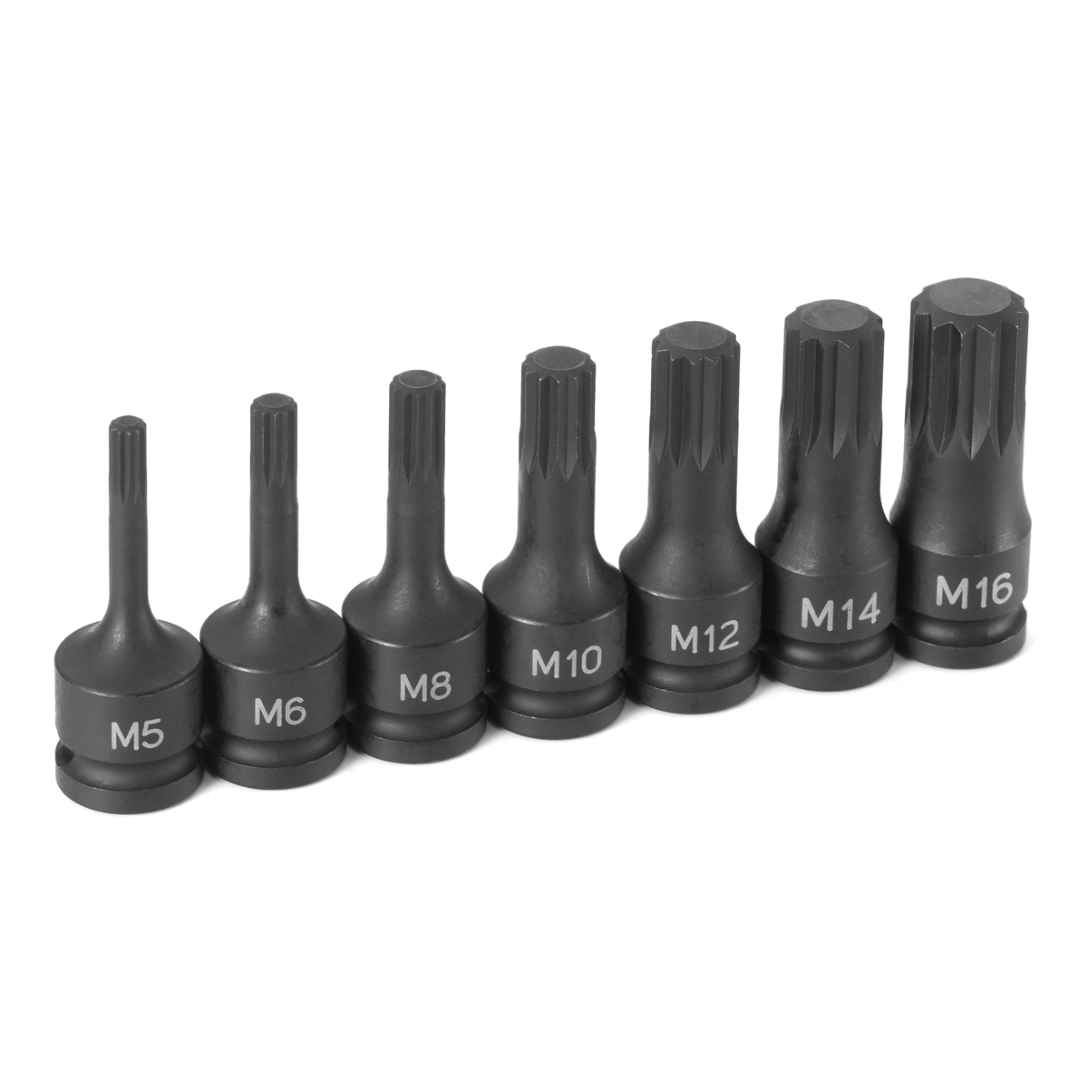 Grey Pneumatic Triple Square Bit Set