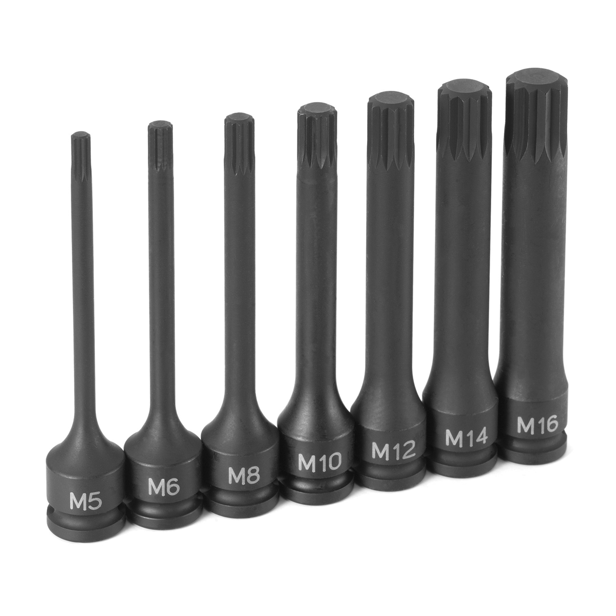 Grey Pneumatic Triple Square Bit Set 4" 3/8dr