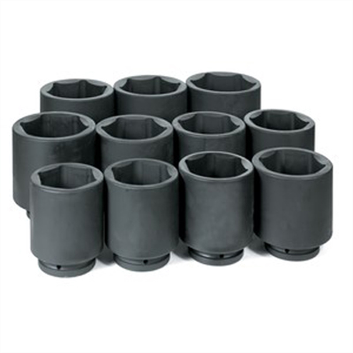 Grey Pneumatic 1" Drive 11 Piece Deep Metric Set 76mm to 115mm