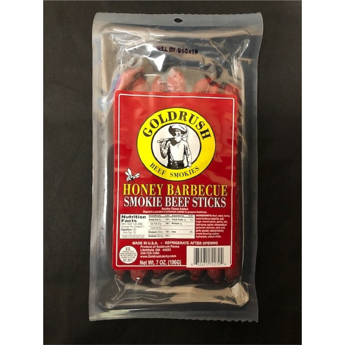 Gold Rush Jerky 8 oz. Pepper Jack Beef Sticks (12-Pack)