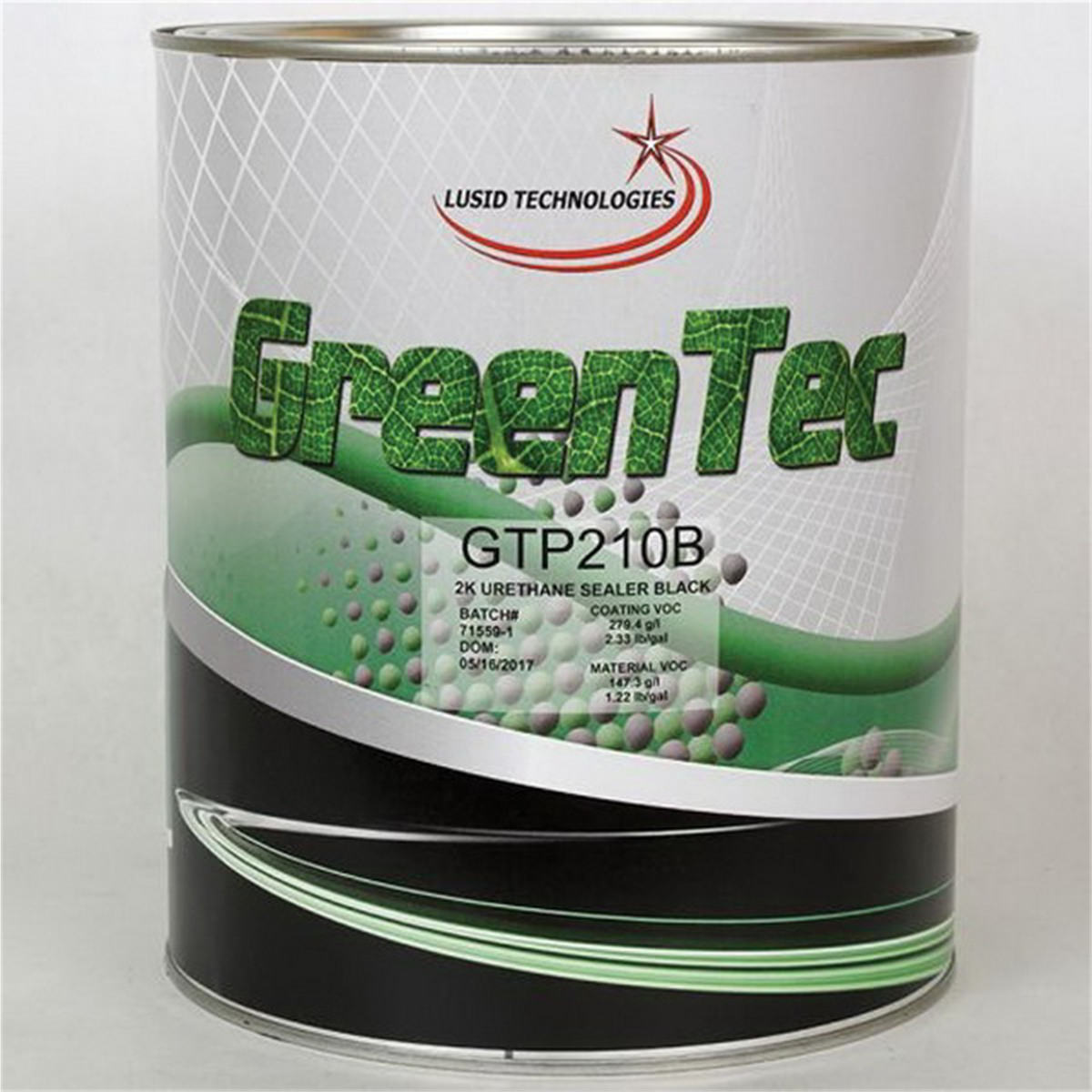 GENTEC AND GREENTEC PRODUCTS GTP210B(G) High Build 2K Urethane Sealer, 1 gal Can, Black, 279.4 g/L VOC, 4:1 Mixing