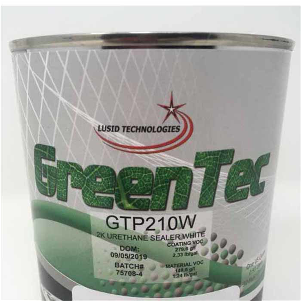 GENTEC AND GREENTEC PRODUCTS GTP210W(Q) High Build 2K Urethane Sealer, 1 qt Can, White, 140.5 g/L VOC, 4:1 Mixing