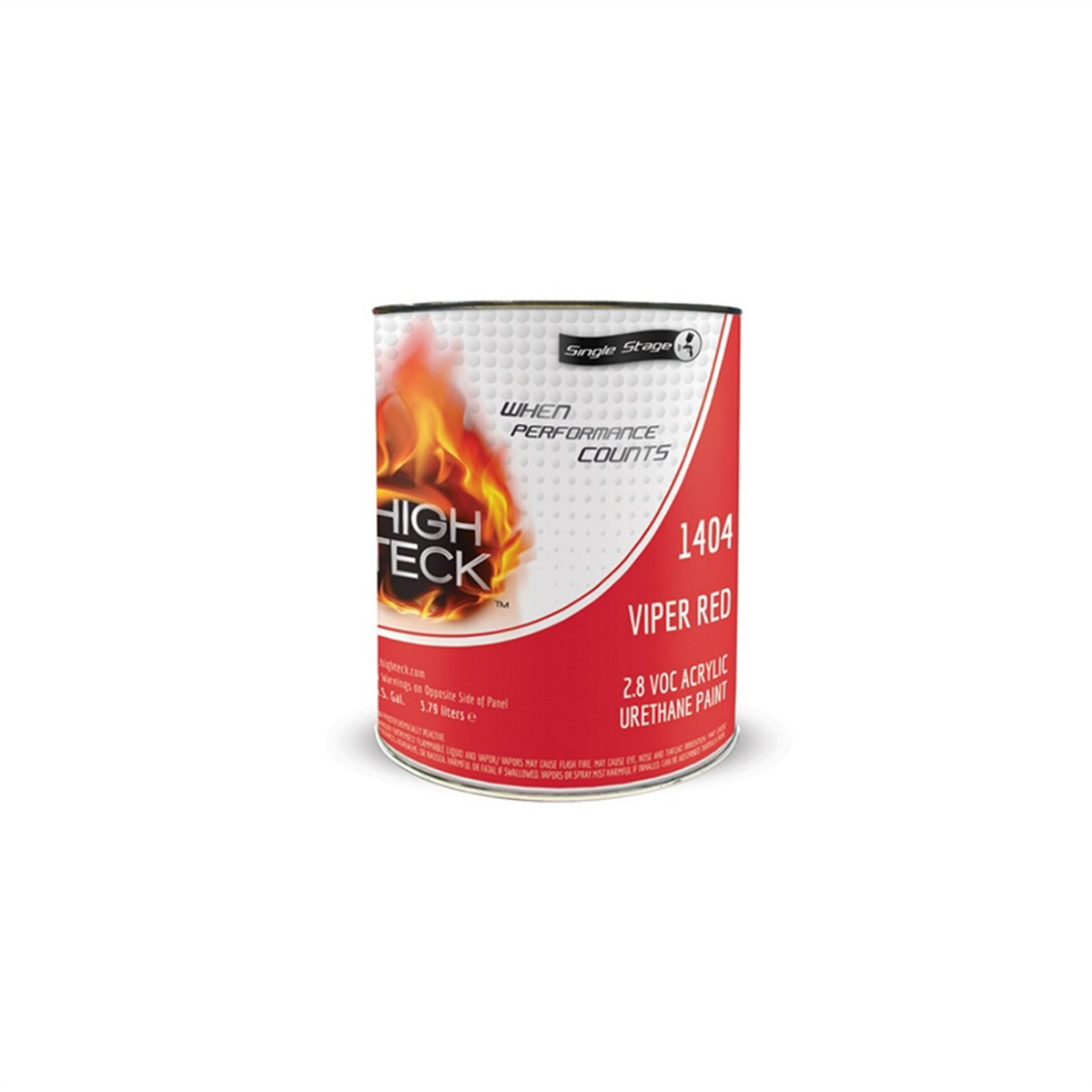 High Teck Products 1404-1 Series 1400 Acrylic Urethane Factory Pack 2K Single Stage Paint, 1 gal, Viper Red