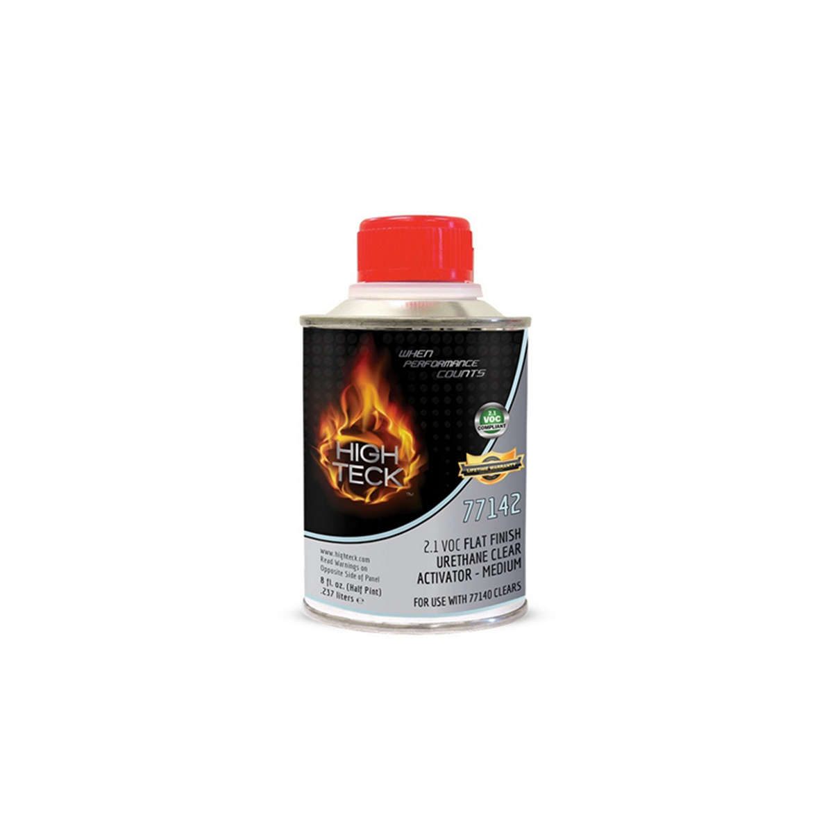 High Teck Products 77142-16 Medium Activator, 1/2 Pt, Liquid, Use With: 77140 2.1 Voc Flat Finish Clear