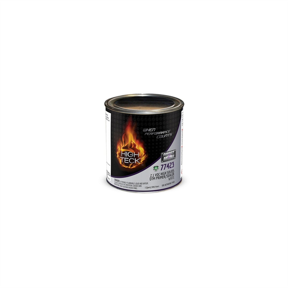 High Teck Products 77423-4 High Solids Primer/sealer, 1 Qt, White, 2.1 Lb/gal Voc, 4:1 Mixing