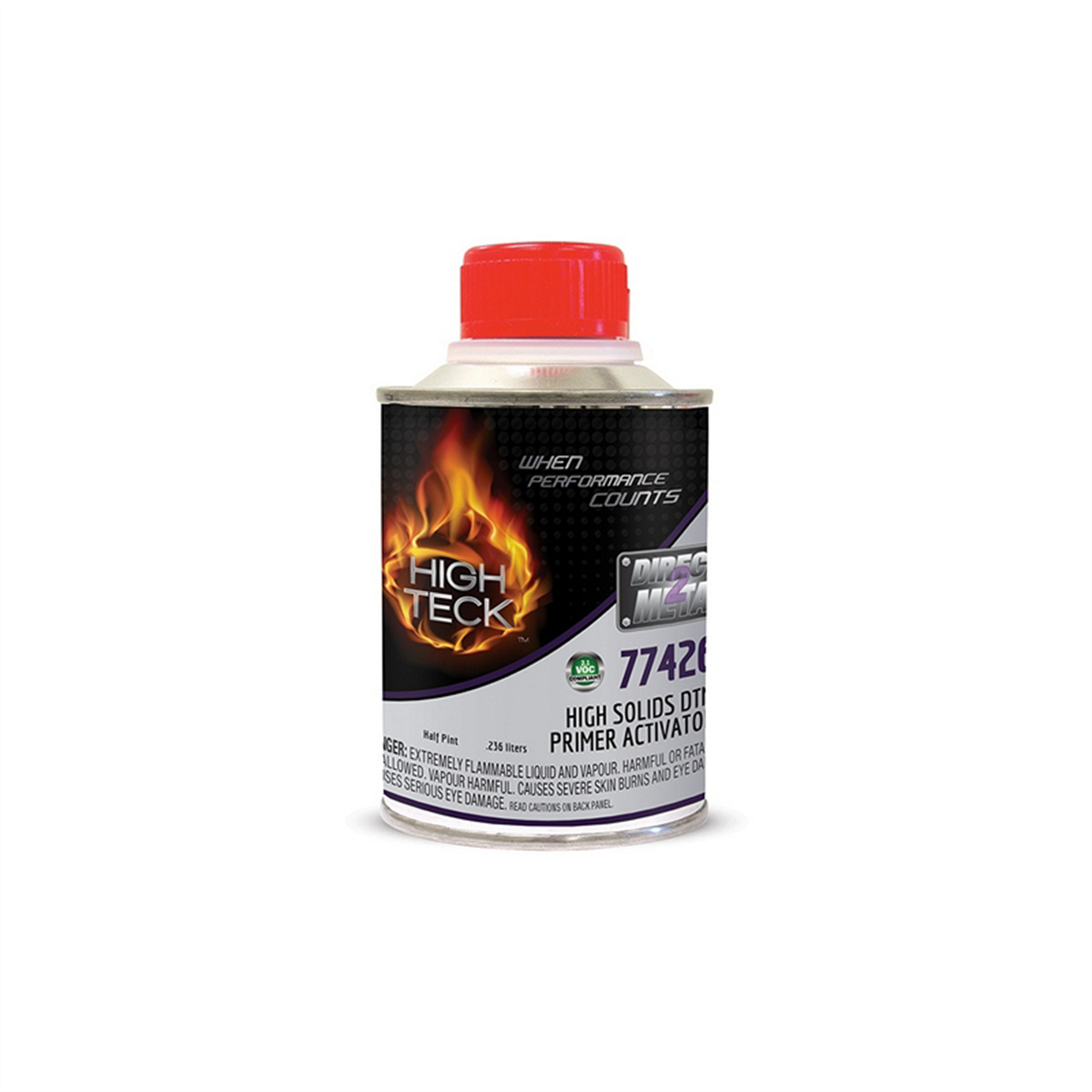 High Teck Products 77426-16 Activator, 1/2 Pt, Liquid, Use With: 2.1 Voc High Solids Dtm Primer/sealers-77420, 77423