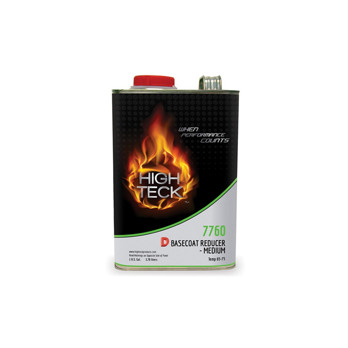 High Teck Products 7760-1 Medium "D" Basecoat Reducer, 1 gal, Liquid
