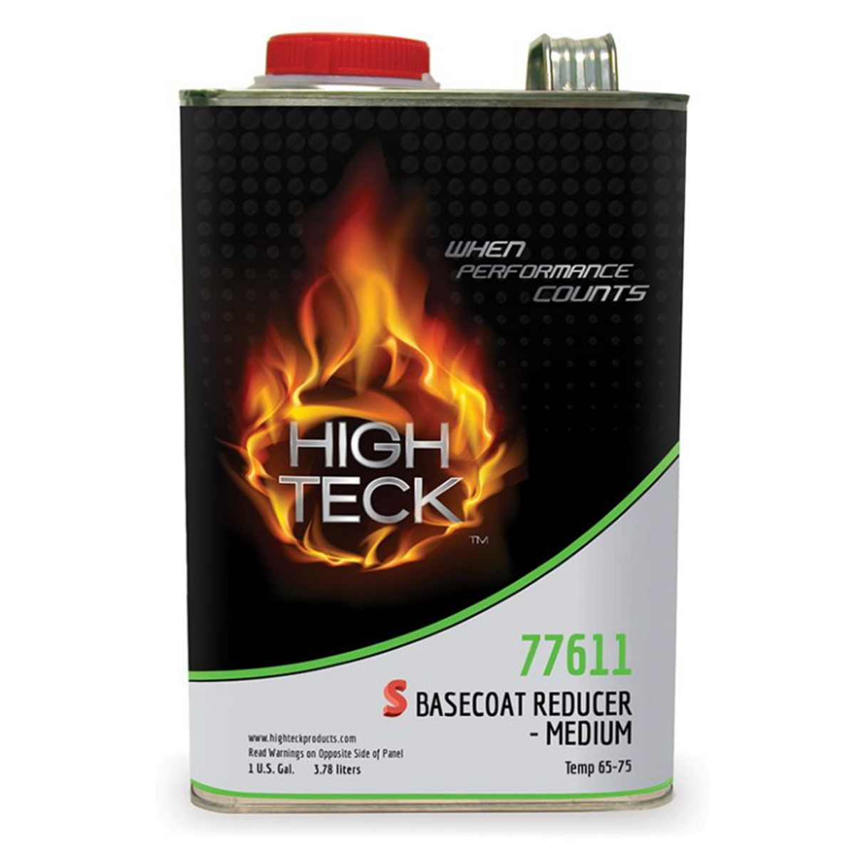 High Teck Products 77611-1 Medium "S" Basecoat Reducer, 1 gal, Liquid
