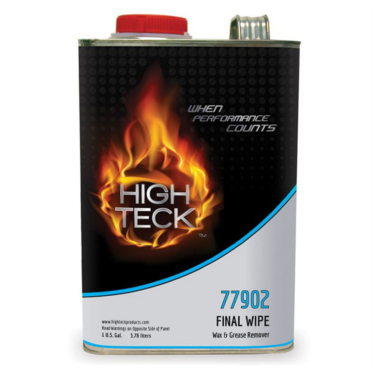 High Teck Products 77902-1 Final Wipe Wax and Grease Remover, 1 gal, Tin