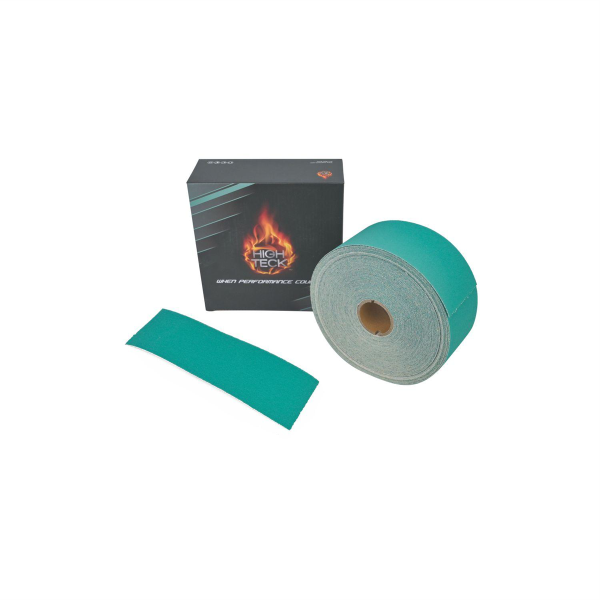 High Teck Products (5 Pcs Pack) 2.75"x16.5" Green Psa Sanding Sheet 120 Grit