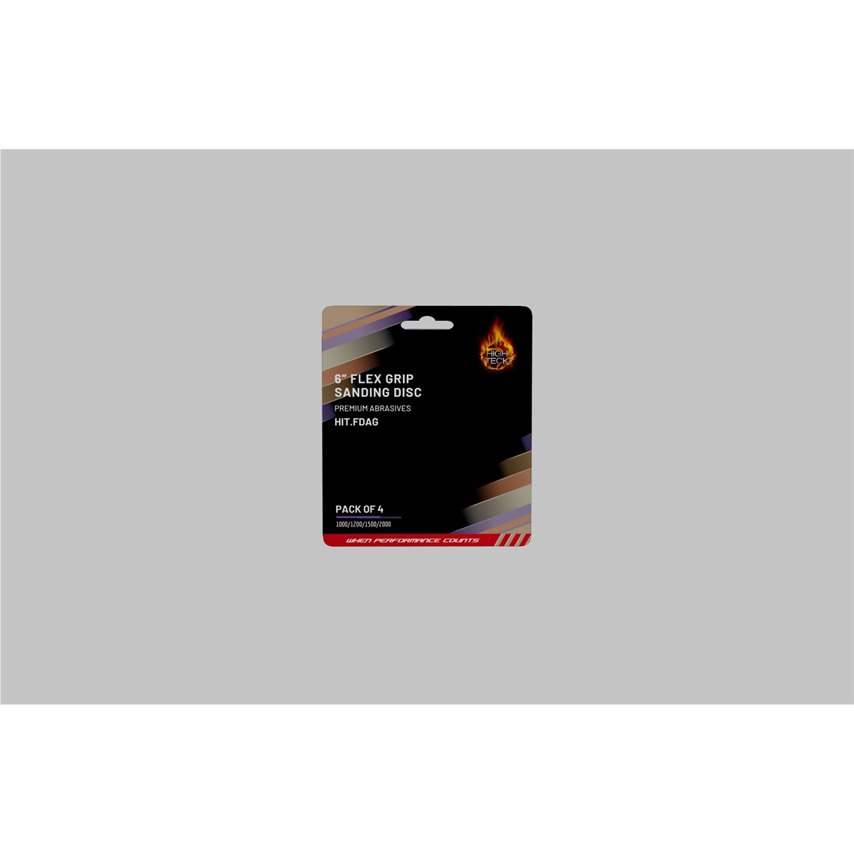 High Teck Products ASSORTED 6" NH GRIP FLEXIBLE DISCS (GRITS 1000,1200,1500,2000)(4 pcs per box)