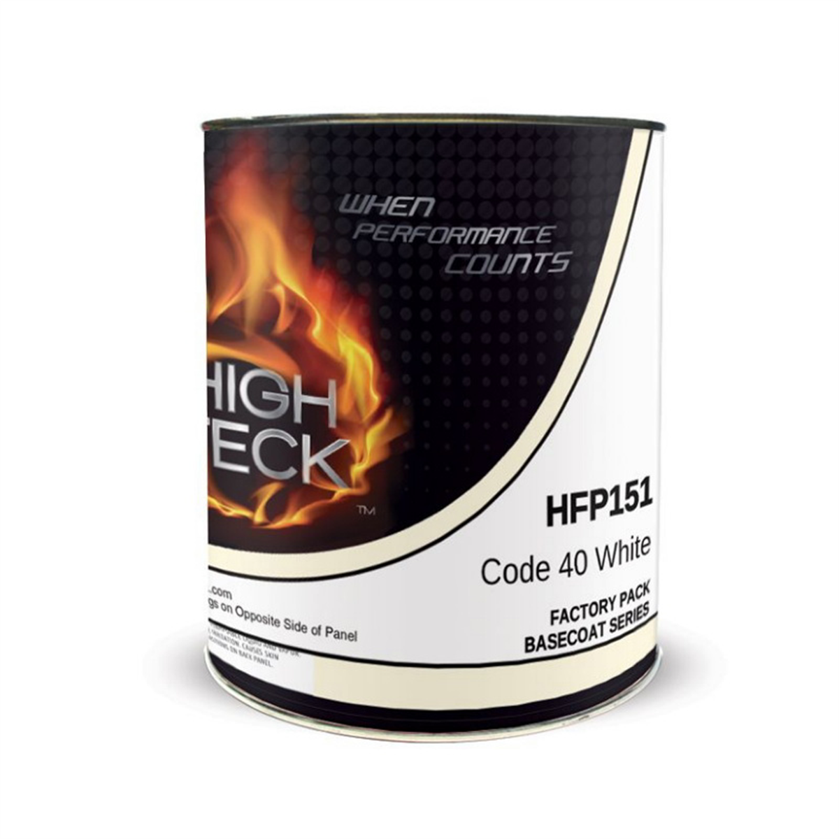 High Teck Products HFP151-4 Series HFP National Rule Urethane Basecoat, 1 qt, White, 6.8 lb/gal VOC