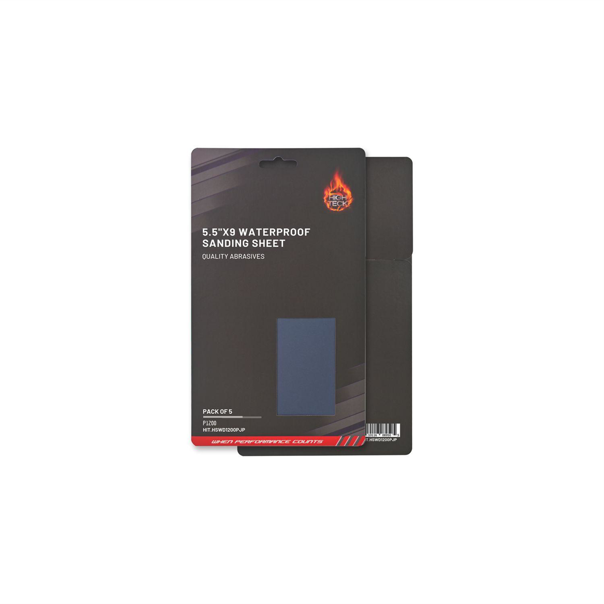 High Teck Products (5 pcs pack) 5.5"X9" WATERPROOF SANDING SHEET P1200