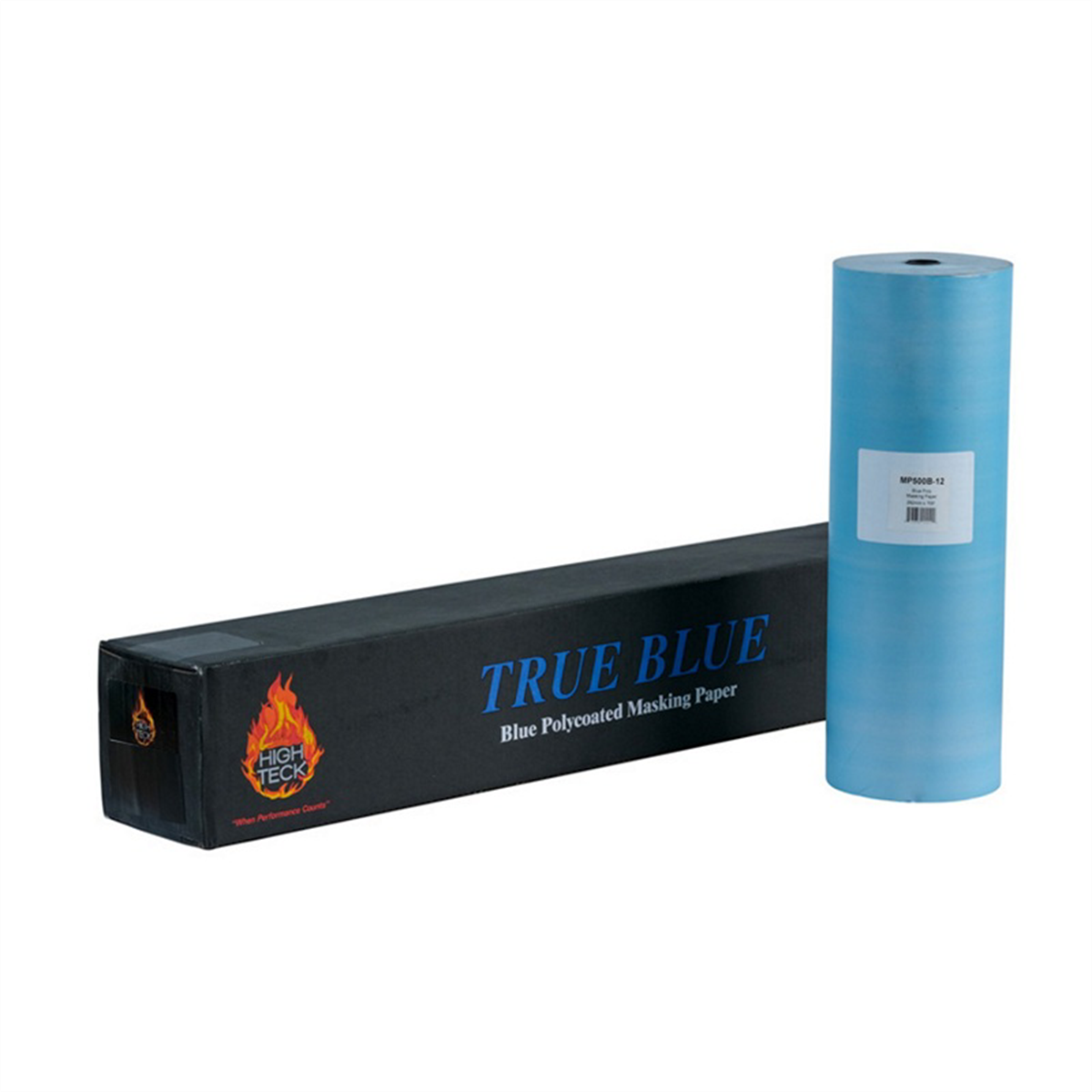 High Teck Products True Blue MP500B-18 Masking Paper, 18 in W x 700 ft L, Polycoated Paper, 35 lb Basis